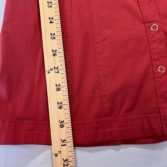 FREE PEOPLE Mini Dress Snap Front Bell sleeves in Color Peach Sz S NWT - Picture 6 of 9